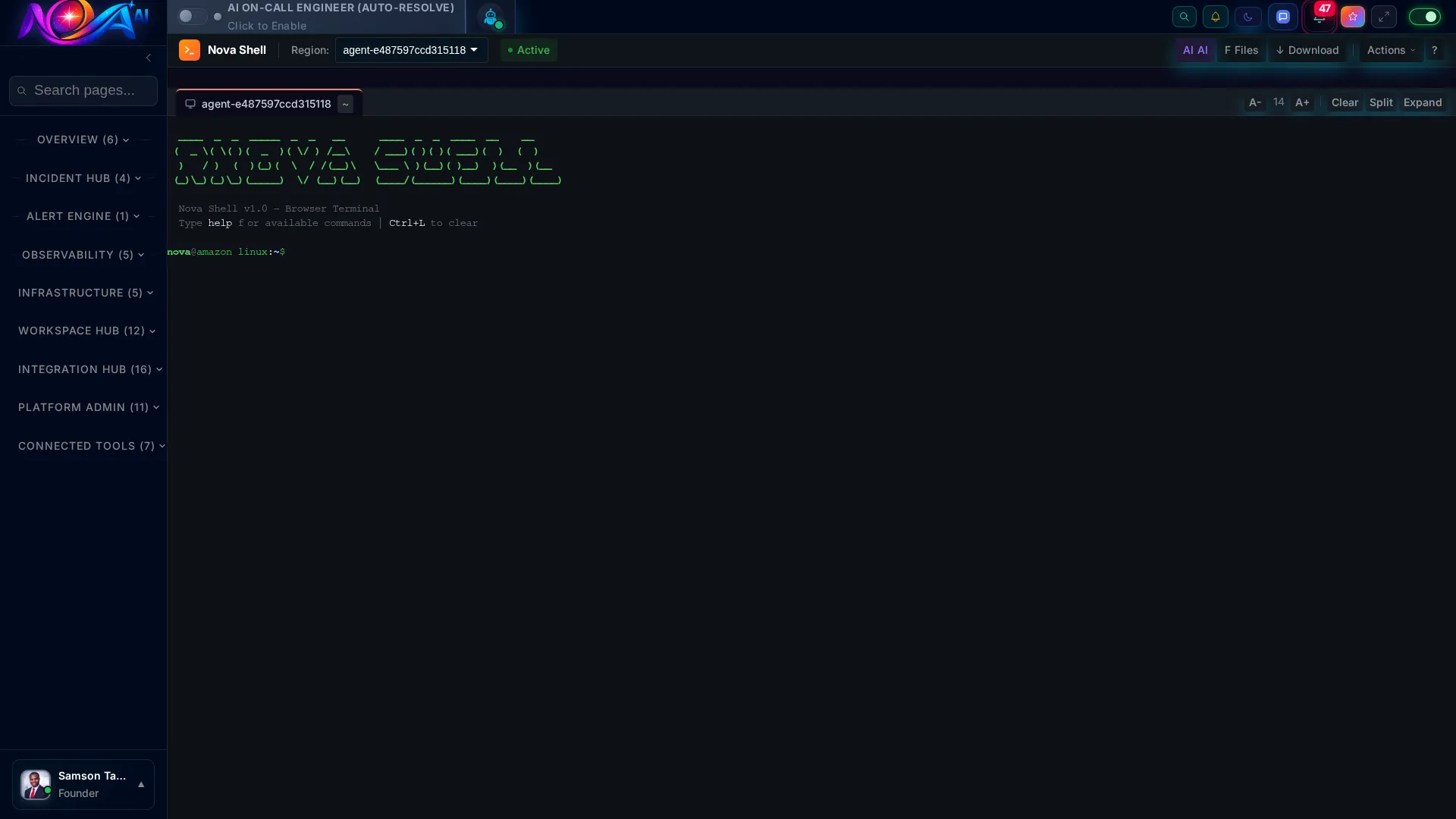 Nova AI NovaShell Terminal
