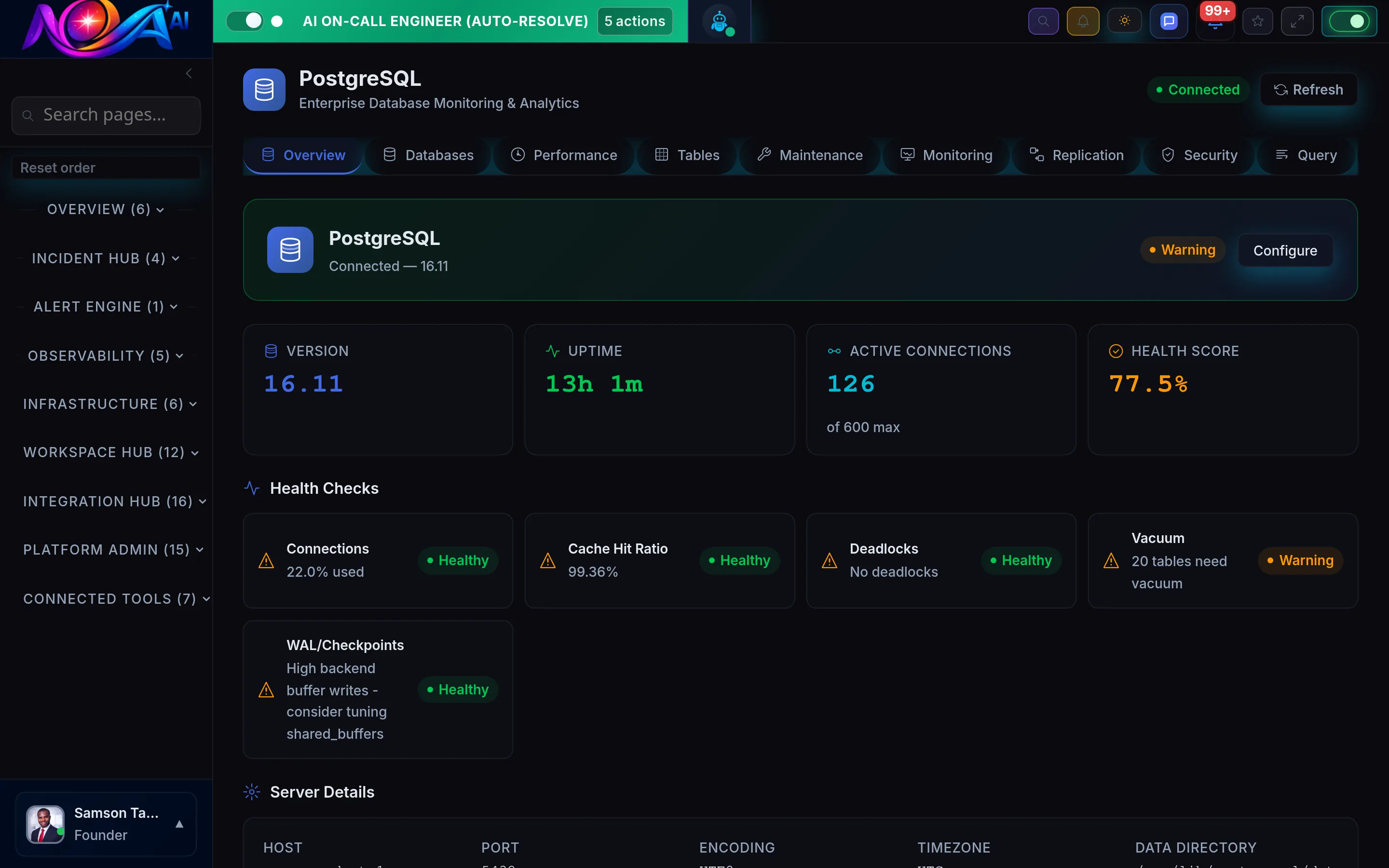 Disaster recovery for PostgreSQL